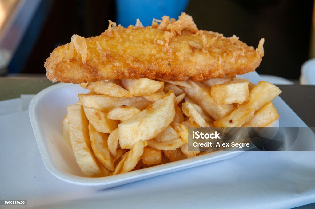 Cod Chippy Sign Cod And Chips Stock Photo - Download Image Now - Close-up, Cod, Color ...