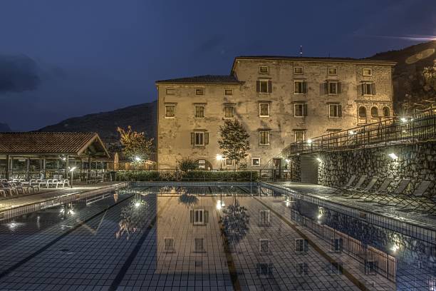 pool in hdr stock photo