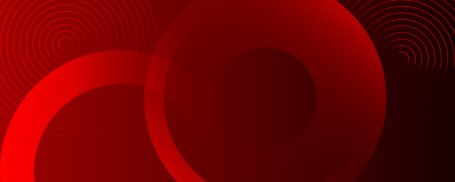 Modern futuristic dark red gradient with glowing circle line abstract background. Design for poster, presentation, banner, cover, web, flyer. and landing page website template design.