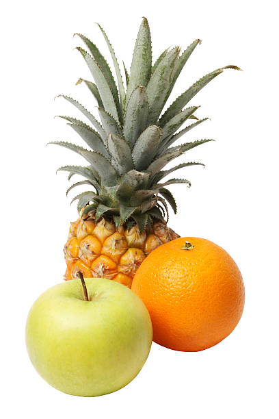 Orange, pineapple und apple – Foto