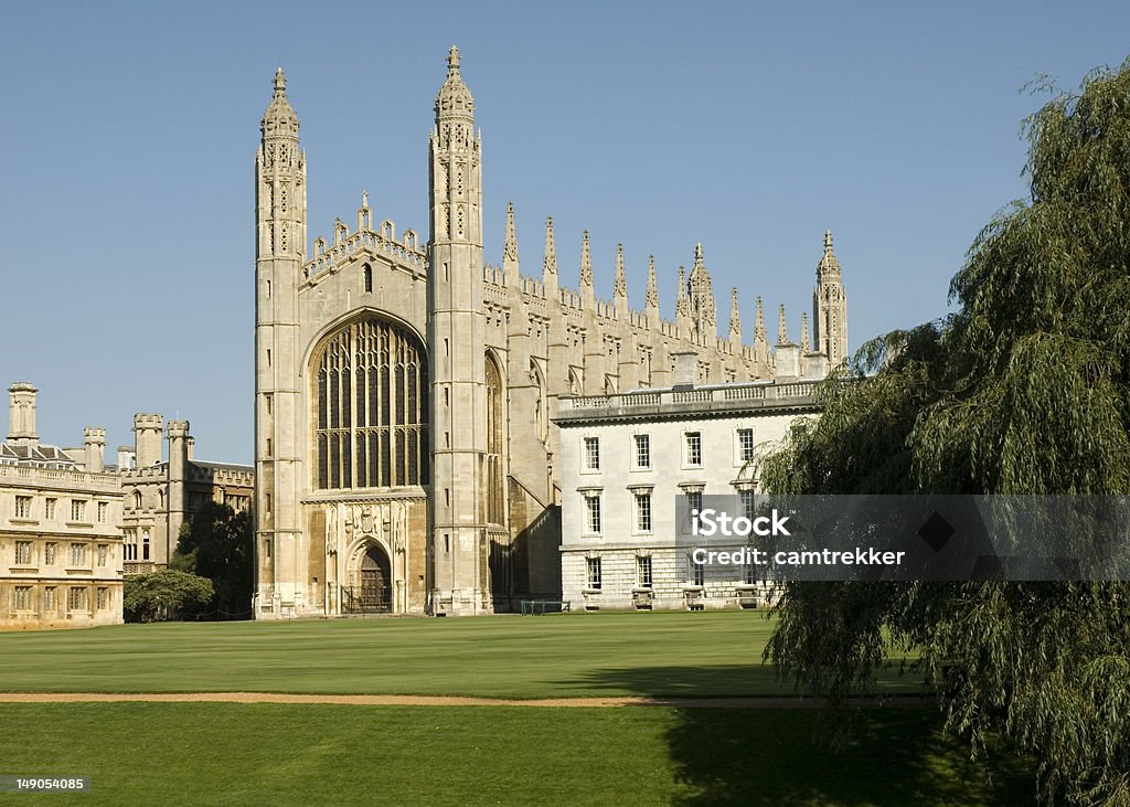 King's College Chapel, Cambridge View of the chapel from the 'Backs' British Culture Stock Photo