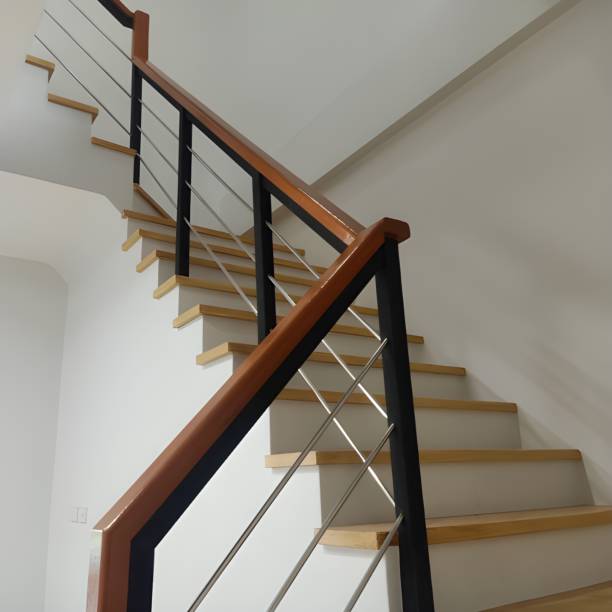 istock staircase of a modern building 1490545330