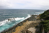 wellen-schlugen-im-el-morro-castle-in-ol
