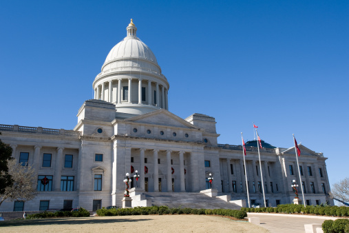 State senate building in Little Rock, capital of Arkansas