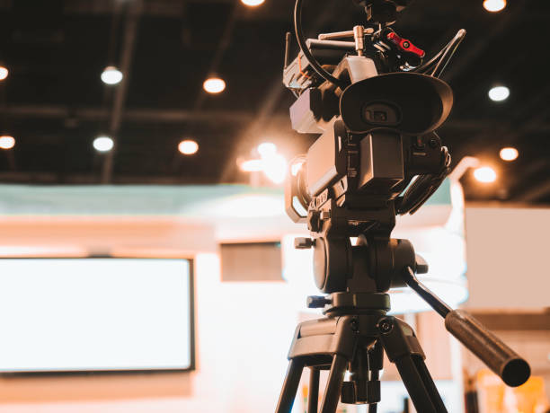 istock Video Camara Studio Broadcasting TV Production Industry 1490557031