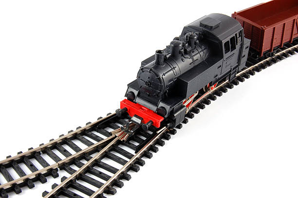 istock Toy Steam Train and freight wagon 149056459