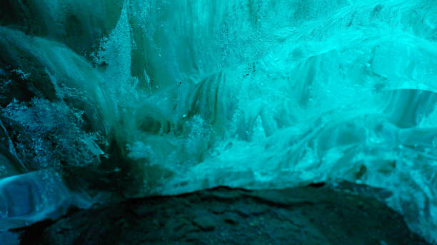istock Water dripping from ice rocks in north 1490566360