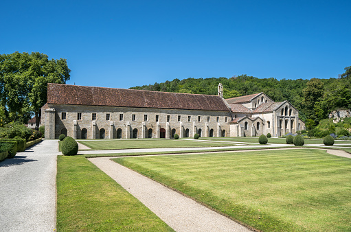 Famous Cistercian Abbey of Fontenay, France