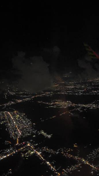 istock Jakarta City Night View from an Airplane Window 1490569719