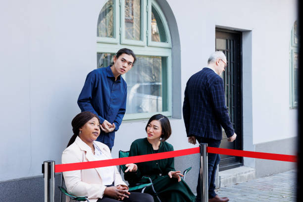 istock Shoppers wait in line for sales 1490570039