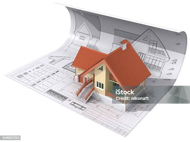 Home Stock Photo - Download Image Now - House, Isometric Projection, Representing