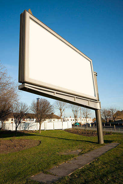 plakatwand - metal billboard adboard marketing stock-fotos und bilder