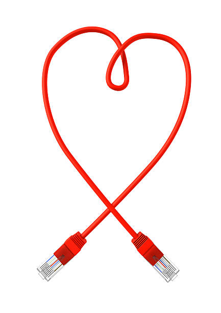 Heart Connection Networking 90+ Heart Shape Computer Network Communication Network Connection Plug ...