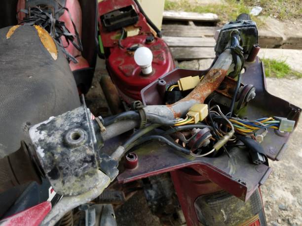 istock A wrecked motorbike 1490579685