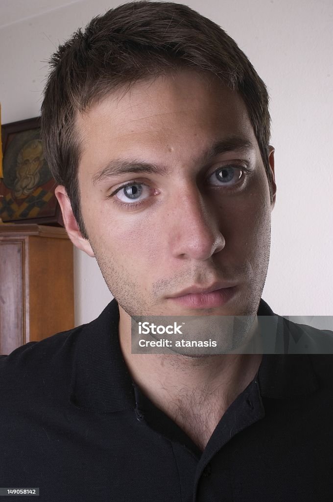 young  man men on isolated background Adult Stock Photo