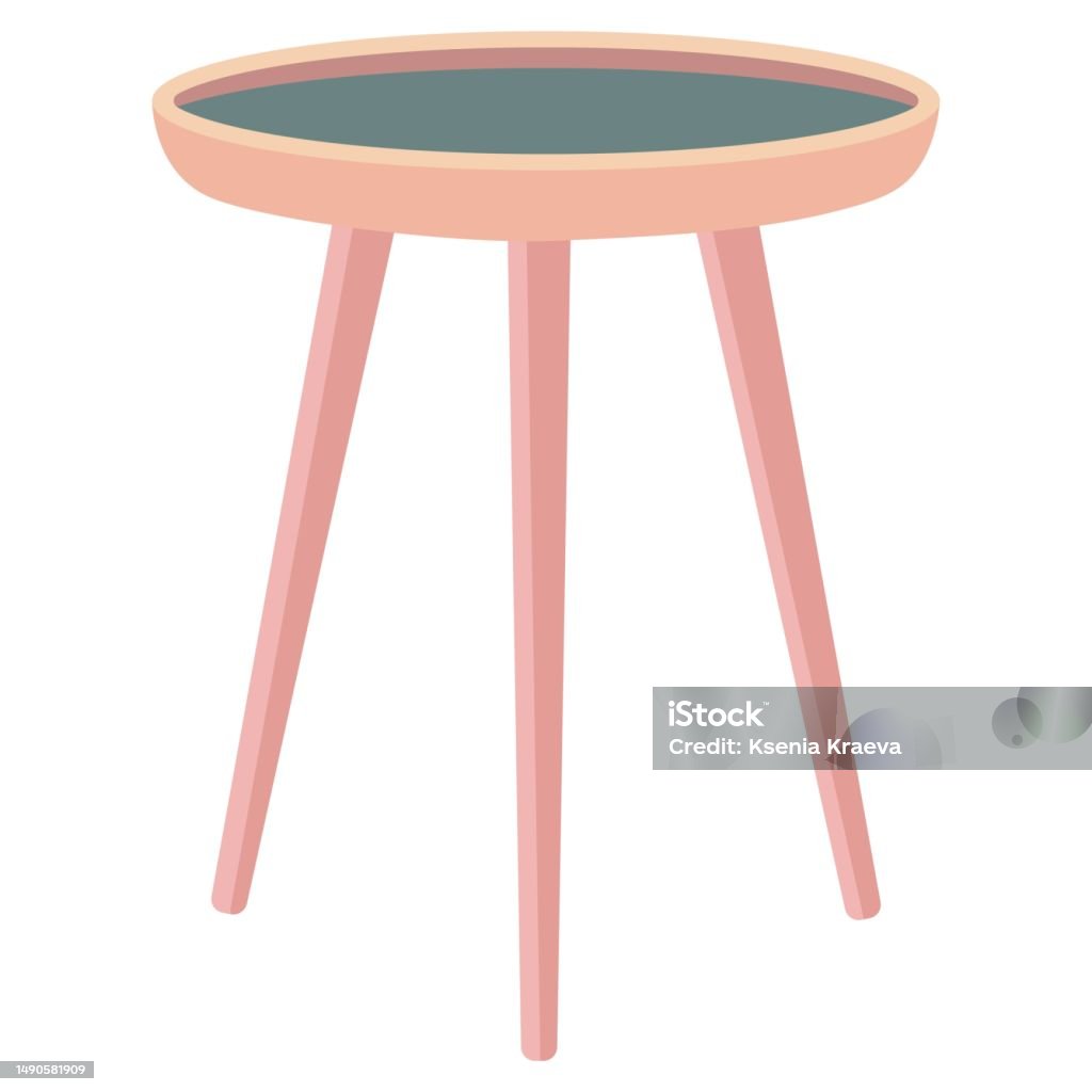 End Table Graphics Isolated End Table Vector Illustration Stock Illustration - Download ...