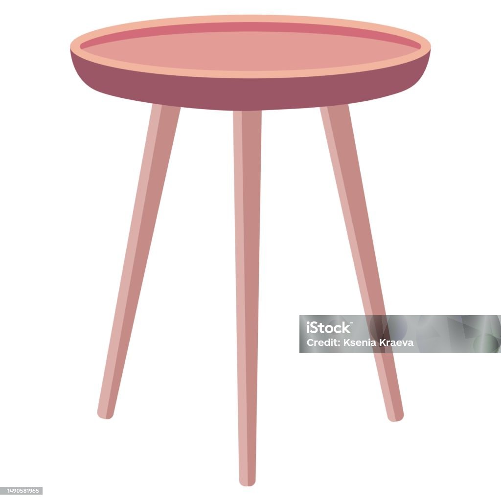 End Table Graphics Isolated End Table Vector Illustration Stock Illustration - Download ...