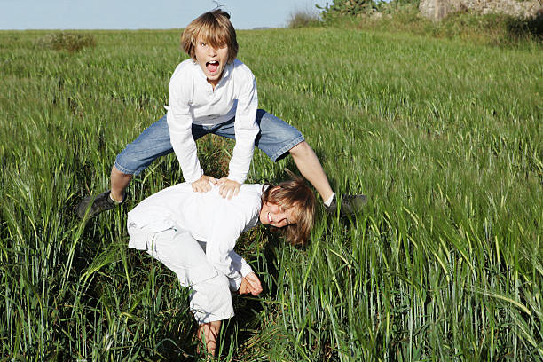 leapfrog stock photo