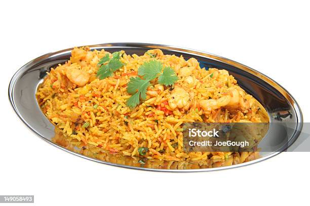 Indian Riesengarnelen Biriani Stockfoto und mehr Bilder von Pilaw-Reis - Pilaw-Reis, Shrimp - Meeresfrucht, Biryani