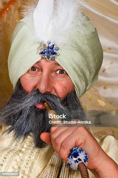 Turban And Water Pipe Stock Photo - Download Image Now - Adult, Asian and Indian Ethnicities, Beard