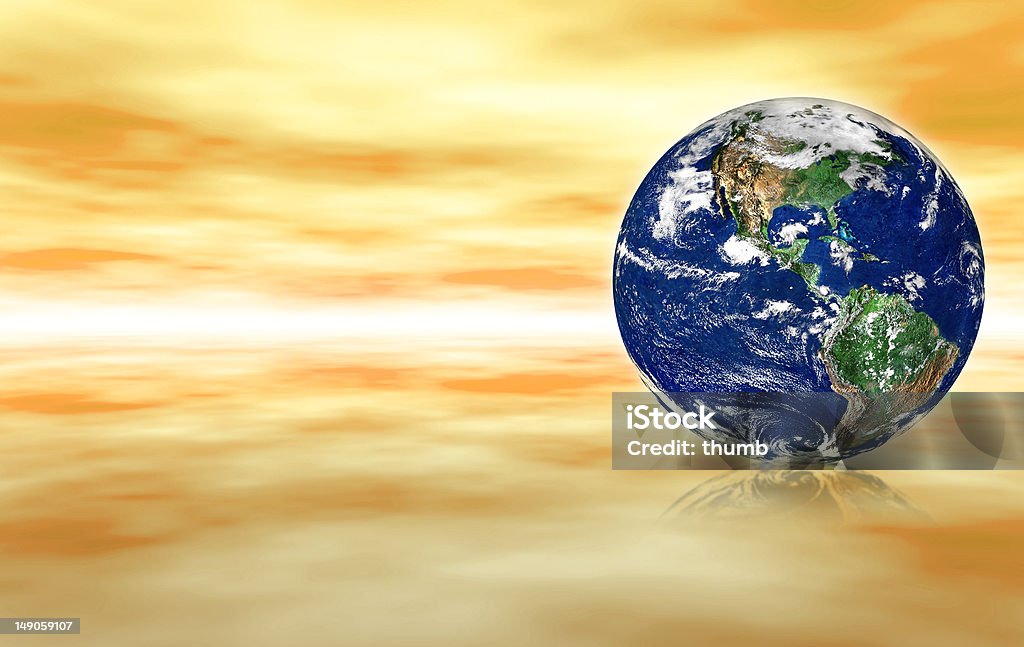 earth globe earth globe against yellow abstract background, small reflection in front of the globe, Earth image used courtesy of NASA Visible Earth, http://www.visibleearth.nasa.gov/useterms.php, see more my related images: Backgrounds Stock Photo