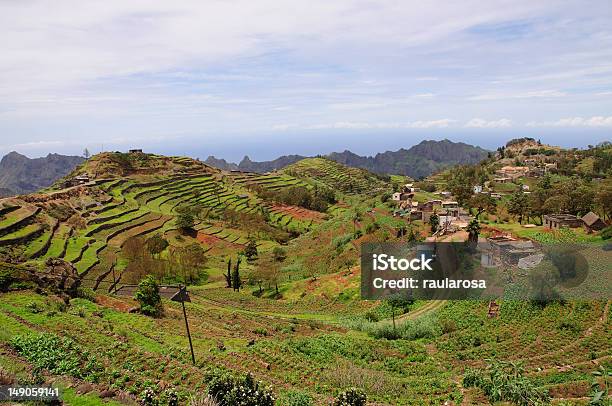 Village On The Mountain Top Stock Photo - Download Image Now - Cereal Plant, Corn - Crop, Extreme Terrain