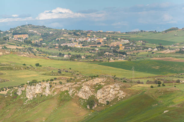 istock Beautiful View from Montedoro, Caltanissetta, Sicily, Italy, Europe 1490593824