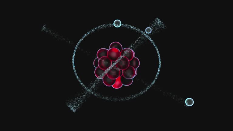 3D animation of an atomic structure