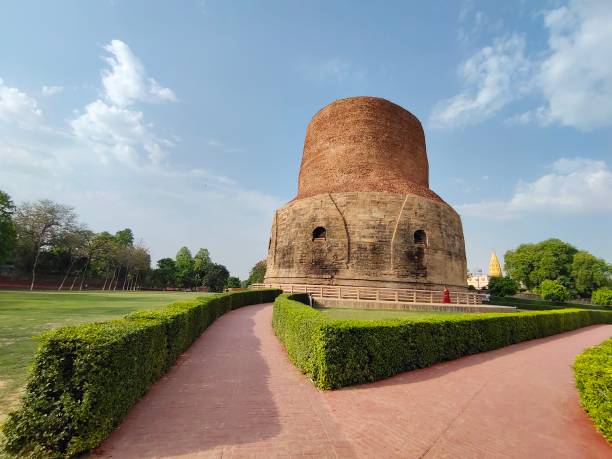 Sarnath Stupa Sarnath Haritage Site  Varanasi Uttar Pradesh India sarnath stock pictures, royalty-free photos & images