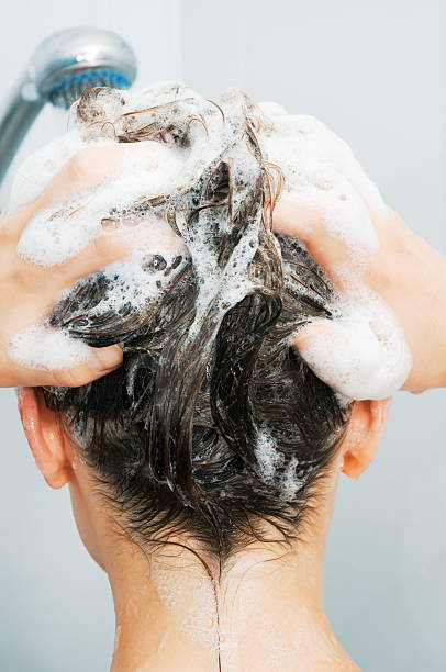 istock Woman washing hair 149060006