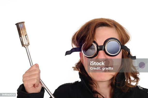 Goggles Blowtorch Stock Photo - Download Image Now - Blow Torch, Women, Adult