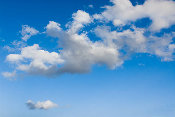 Blue sky and clouds stock photo