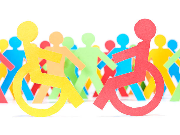 istock Handicap paper people 149060253