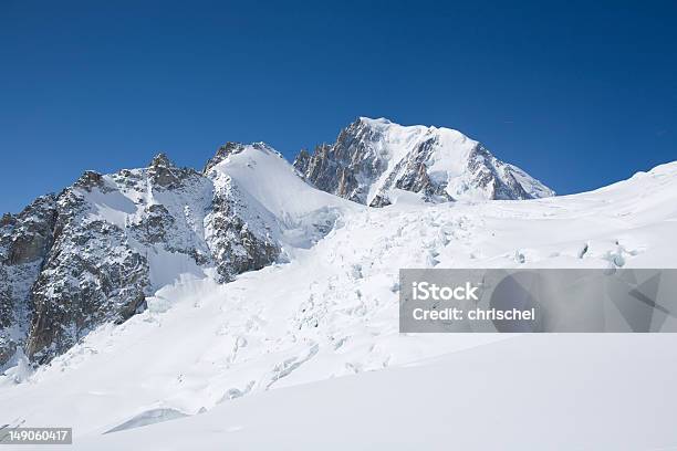 Off Piste Skiing In The Alps Stock Photo - Download Image Now - Back Country Skiing, Blanche Vallee, Chamonix