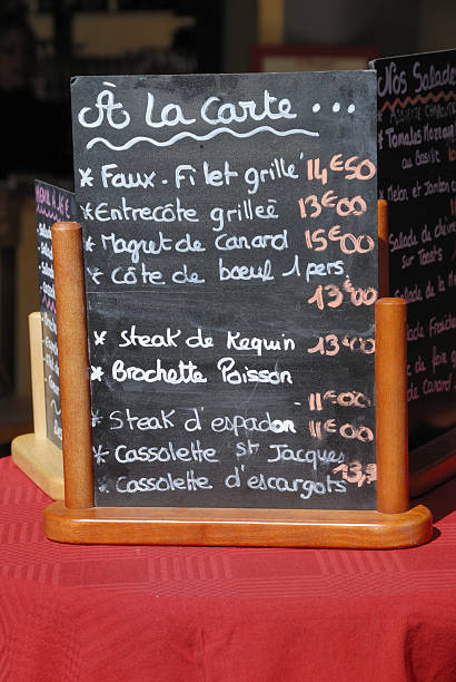istock Menu board in France 149060658