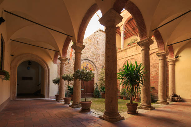 istock Church inner archway garden Pisa, Tuscany 1490607086