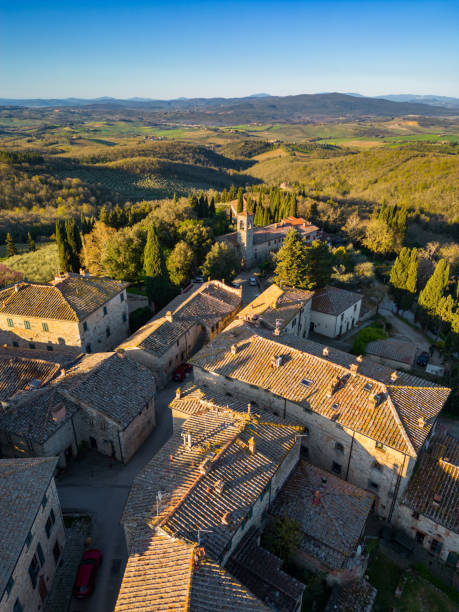 istock Fonterutoli Tuscan village from drone 1490608789