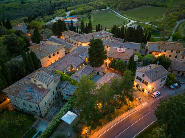 istock Fonterutoli Tuscan village from drone 1490608793