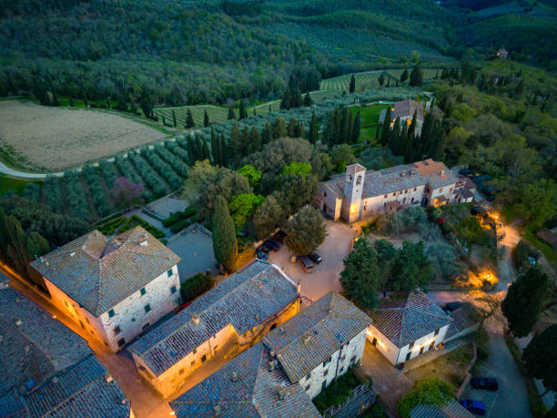 istock Fonterutoli Tuscan village from drone 1490608804