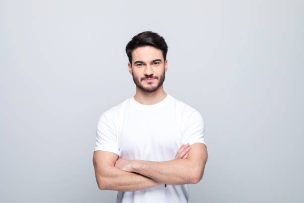istock Portrait of pleased young man 1490616319