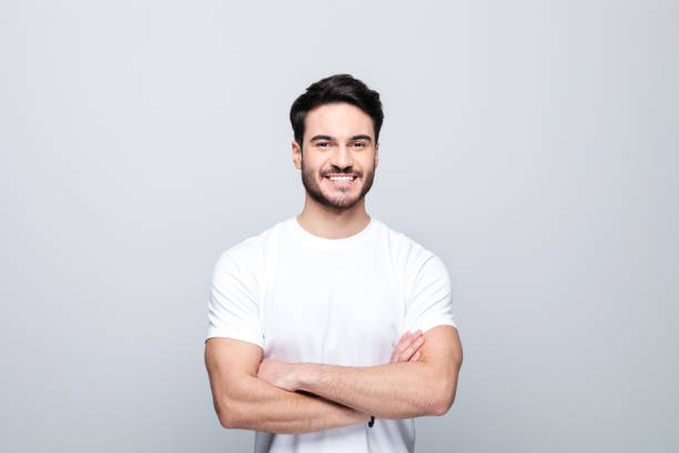 istock Portrait of pleased young man 1490616535