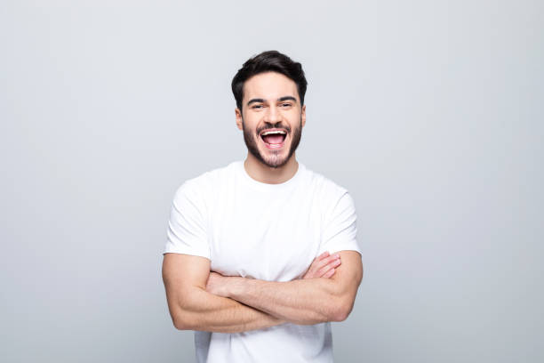 istock Portrait of pleased young man 1490616619