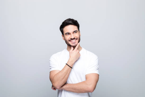 istock Portrait of thoughtful young man 1490616745