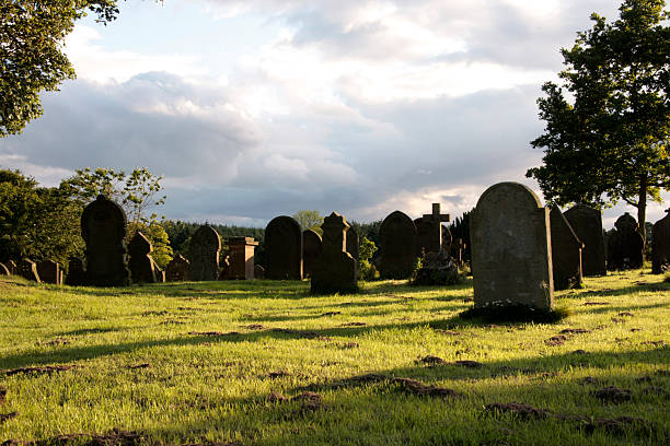 istock Evening sun on the church yard 149061935