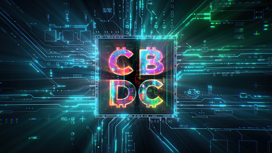 The Power of new digital currency CBDC concept. Transforming Industries and Customer Service. A game-changer for global commerce.