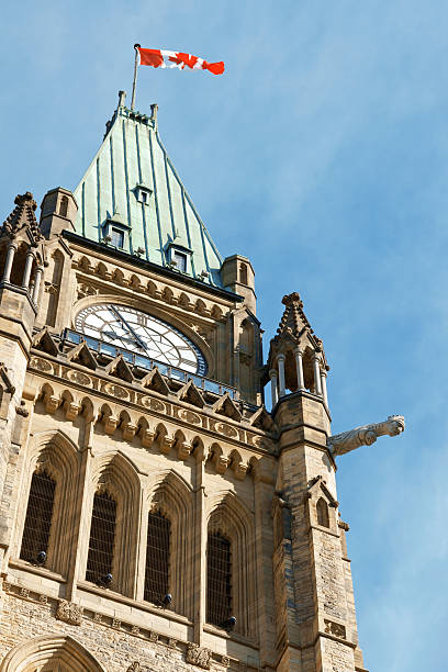 Parliament of Canada in Ottawa stock photo