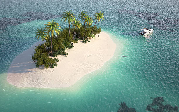 istock aerial view of paradise island 149062303
