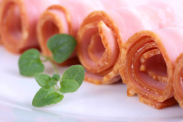 Tasty meat bacon stock photo