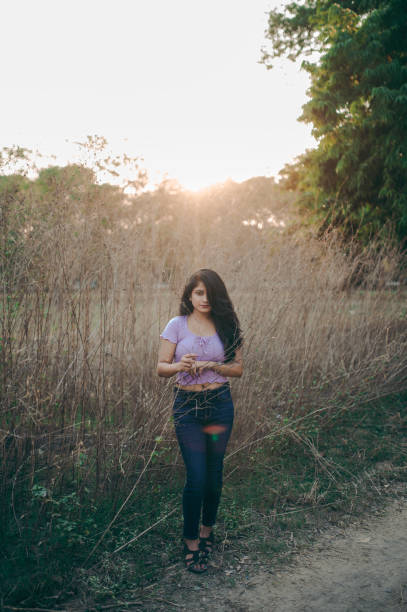 Young hot model outdoor photoshoot