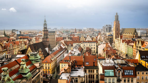 istock Scenic view on Wroclaw city in Poland 1490628524